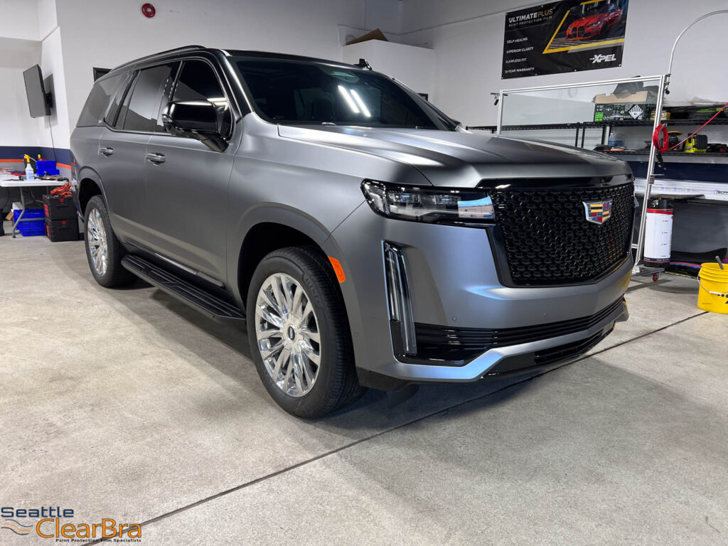 24 Cadillac Escalade - tint XR Black - 55% W. 20% FS.
Color change - matte AMG grey 
Ceramic Tint Near Me